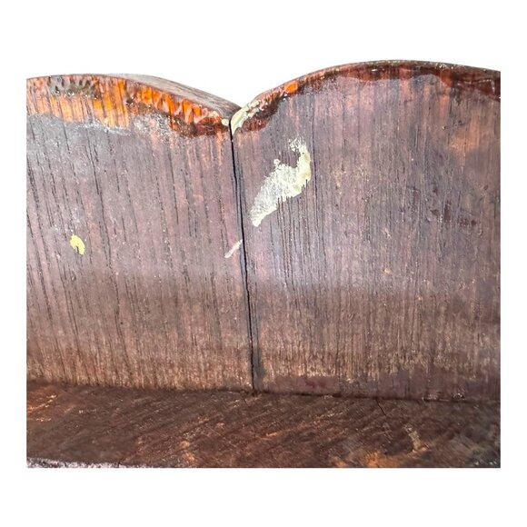 Antique Arts Crafts Quartersawn Tiger Oak 2 Tier Plant Stand Parlor Table Shelf - Picture 3 of 11